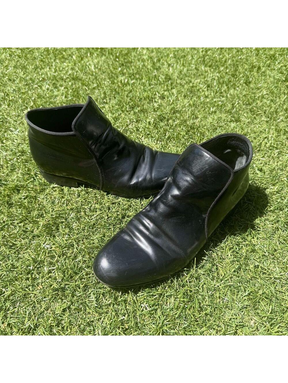 Céline Paris Black Leather Slip-On Ankle Bootie 🖤